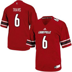Men's Louisville Cardinals Jordan Travis #6 Player Red Jersey 836724-470