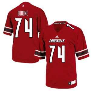 Men's Louisville Cardinals Adonis Boone #74 Player Red Jerseys 648177-994