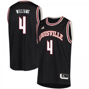 Mens Louisville Cardinals Grant Williams #4 High School Retro Black Jerseys 356279-944