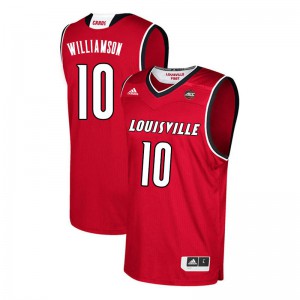 Men's Louisville Cardinals Samuell Williamson #10 Red High School Jersey 694754-839