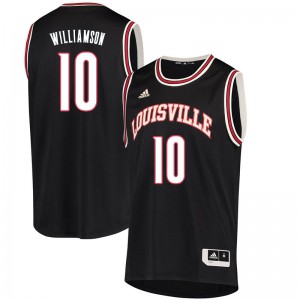 Men's Louisville Cardinals Samuell Williamson #10 Retro Black College Jersey 204710-381