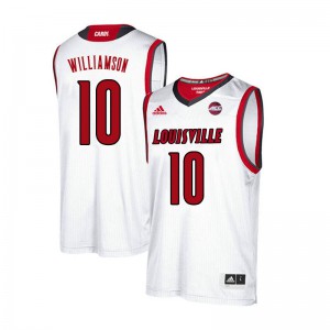 Men Louisville Cardinals Samuell Williamson #10 Player White Jerseys 693685-943