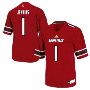 Mens Louisville Cardinals Lovie Jenkins #1 White Alumni Jersey 646990-811