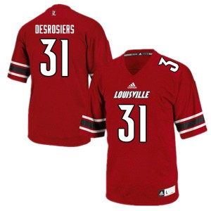 Men's Louisville Cardinals Gregory Desrosiers #31 Red High School Jerseys 901427-723