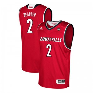 Men Louisville Cardinals Sam Bearden #2 Red Embroidery Jerseys 805033-278