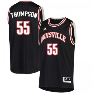 Men Louisville Cardinals Billy Thompson #55 Stitched Black Jersey 371586-215