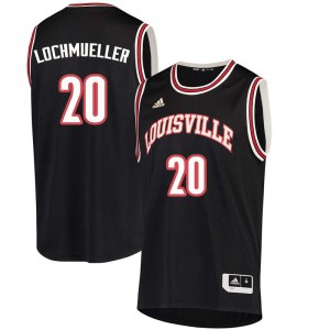 Men Louisville Cardinals Bob Lochmueller #20 Black NCAA Jersey 810199-194
