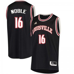 Men Louisville Cardinals Chuck Noble #16 Player Black Jersey 690352-246