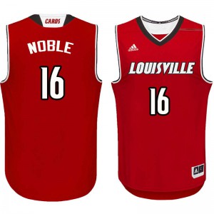 Mens Louisville Cardinals Chuck Noble #16 High School Red Jersey 121681-350