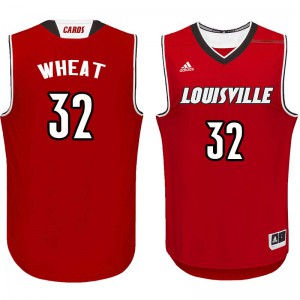 Mens Louisville Cardinals DeJuan Wheat #32 Basketball Red Jersey 879239-349