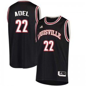 Mens Louisville Cardinals Deng Adel #22 Black Basketball Jerseys 974833-914