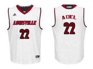 Men Louisville Cardinals Deng Adel #22 White University Jersey 742389-101