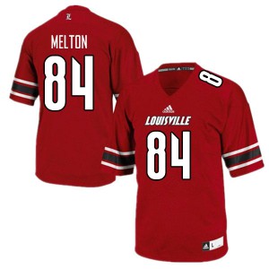 Men Louisville Cardinals Dez Melton #84 Red Alumni Jersey 981665-608
