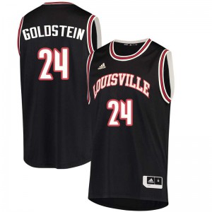 Men's Louisville Cardinals Don Goldstein #24 Black College Jersey 567018-410