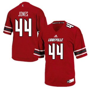 Mens Louisville Cardinals Dorian Jones #44 Embroidery Red Jersey 873765-510