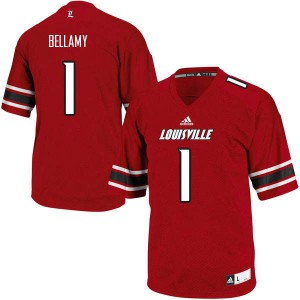 Men Louisville Cardinals Joshua Bellamy #1 Red Alumni Jerseys 919128-522