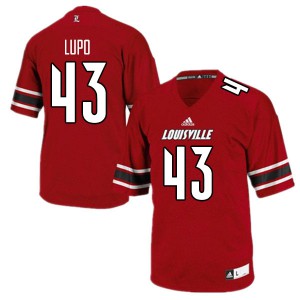 Men Louisville Cardinals Logan Lupo #43 High School Red Jersey 583581-746