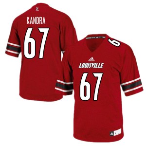 Men Louisville Cardinals Luke Kandra #67 Red Stitched Jerseys 132913-979