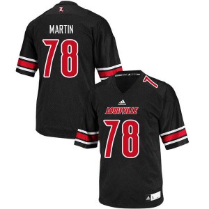 Men Louisville Cardinals Max Martin #78 Alumni Black Jersey 123037-482
