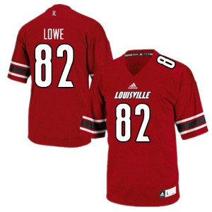 Men's Louisville Cardinals Micah Lowe #82 Alumni Red Jersey 311372-747