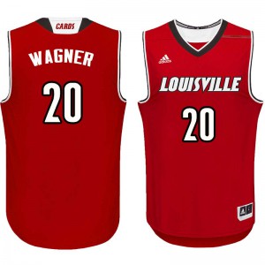 Mens Louisville Cardinals Milt Wagner #20 Red Basketball Jersey 609648-171