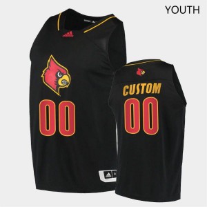 Youth Louisville Cardinals Custom #00 Swingman Black Embroidery Jerseys 707037-339