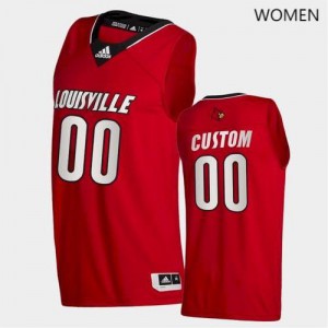 Women Louisville Cardinals Custom #00 Swingman Red NCAA Jersey 646578-284