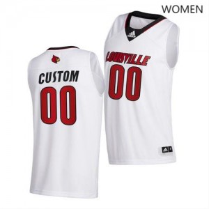 Womens Louisville Cardinals Custom #00 White Swingman High School Jersey 651036-950