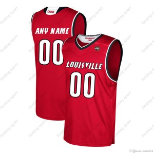 Men's Louisville Cardinals Custom #00 Red Official Limited Jersey 480405-696