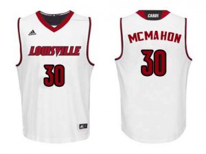 Mens Louisville Cardinals Ryan McMahon #30 White High School Jerseys 415146-388