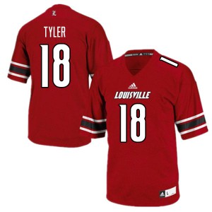 Men Louisville Cardinals Ty Tyler #18 Alumni Red Jerseys 590532-179