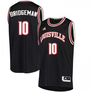Men Louisville Cardinals Ulysses Bridgeman #10 Black College Jerseys 315336-765