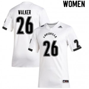 Women's Louisville Cardinals Kani Walker #26 White NCAA Jersey 258207-976