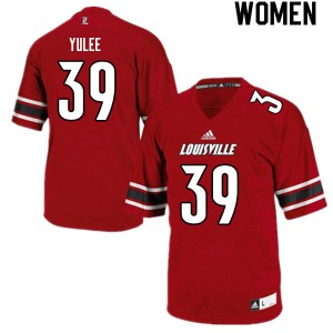 Women's Louisville Cardinals Malachi Yulee #39 Red Embroidery Jerseys 433152-849