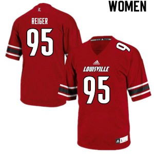 Womens Louisville Cardinals Mason Reiger #95 Red Alumni Jersey 524158-462