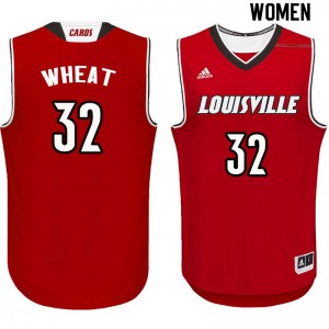 Women's Louisville Cardinals DeJuan Wheat #32 Alumni Red Jersey 883825-401