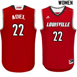 Women Louisville Cardinals Deng Adel #22 NCAA Red Jerseys 745003-661