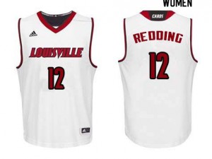 Women's Louisville Cardinals Jacob Redding #12 White Official Jersey 876409-213