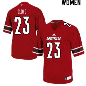 Women's Louisville Cardinals K.J. Cloyd #23 Official Red Jerseys 667021-774