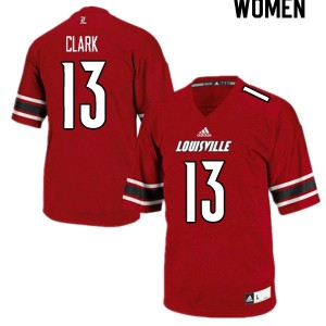 Women's Louisville Cardinals Kei'Trel Clark #13 Player Red Jerseys 349488-752