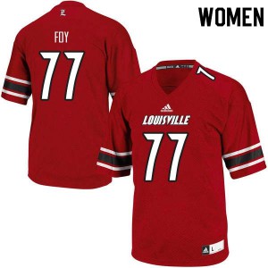 Women Louisville Cardinals Linwood Foy #77 Alumni Red Jersey 389713-723