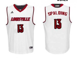 Women's Louisville Cardinals Ray Spalding #13 White Official Jersey 691334-691