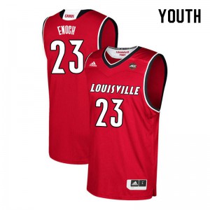 Youth Louisville Cardinals Steven Enoch #23 University Red Jersey 988469-282