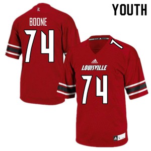 Youth Louisville Cardinals Adonis Boone #74 High School Red Jerseys 423021-305