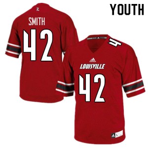 Youth Louisville Cardinals Allen Smith #42 Alumni Red Jersey 683104-656