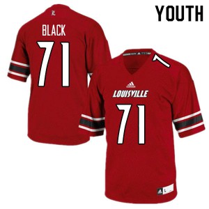Youth Louisville Cardinals Joshua Black #71 Player Red Jersey 862229-527