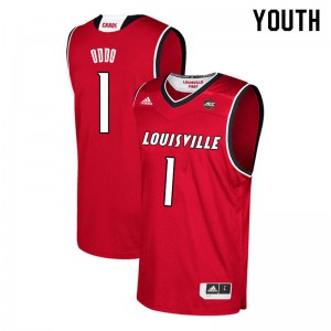 Youth Louisville Cardinals Keith Oddo #1 Stitched Red Jersey 381303-918