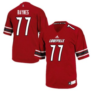 Youth Louisville Cardinals Kobe Baynes #77 Stitched White Jersey 213982-238
