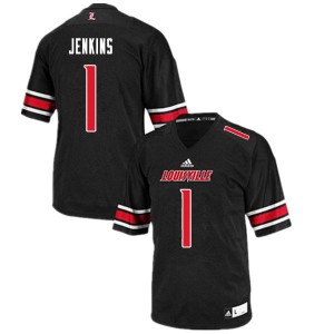 Youth Louisville Cardinals Lovie Jenkins #1 NCAA Black Jersey 843220-503