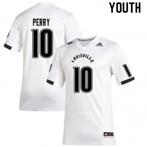 Youth Louisville Cardinals Benjamin Perry #10 White High School Jersey 599118-598